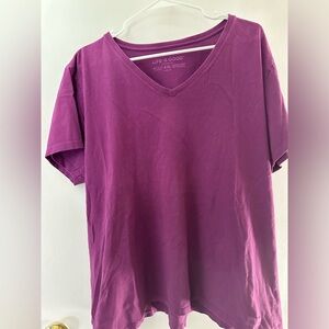 Life is Good shirt sleeve in purple XXL